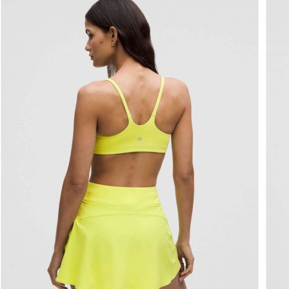 Lululemon SET Lightweight High Rise Tennis Skirt + Wunder Strappy Bra Sour Grape - Picture 3 of 14